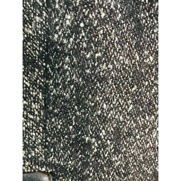 AKRIS Punto Blazer Jacket Wool Tweed Faux Leather Trim Knit Combo, 10 - Picture 5 of 12